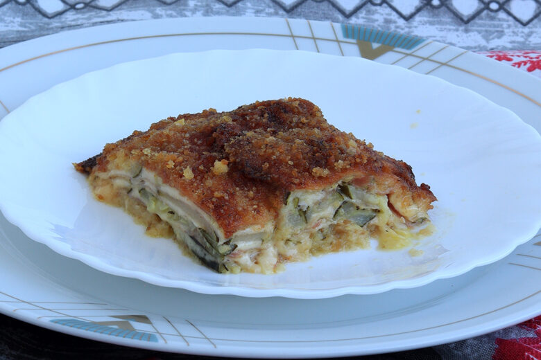 ZUCCHINE AL FORNO GRATINATE A STRATI