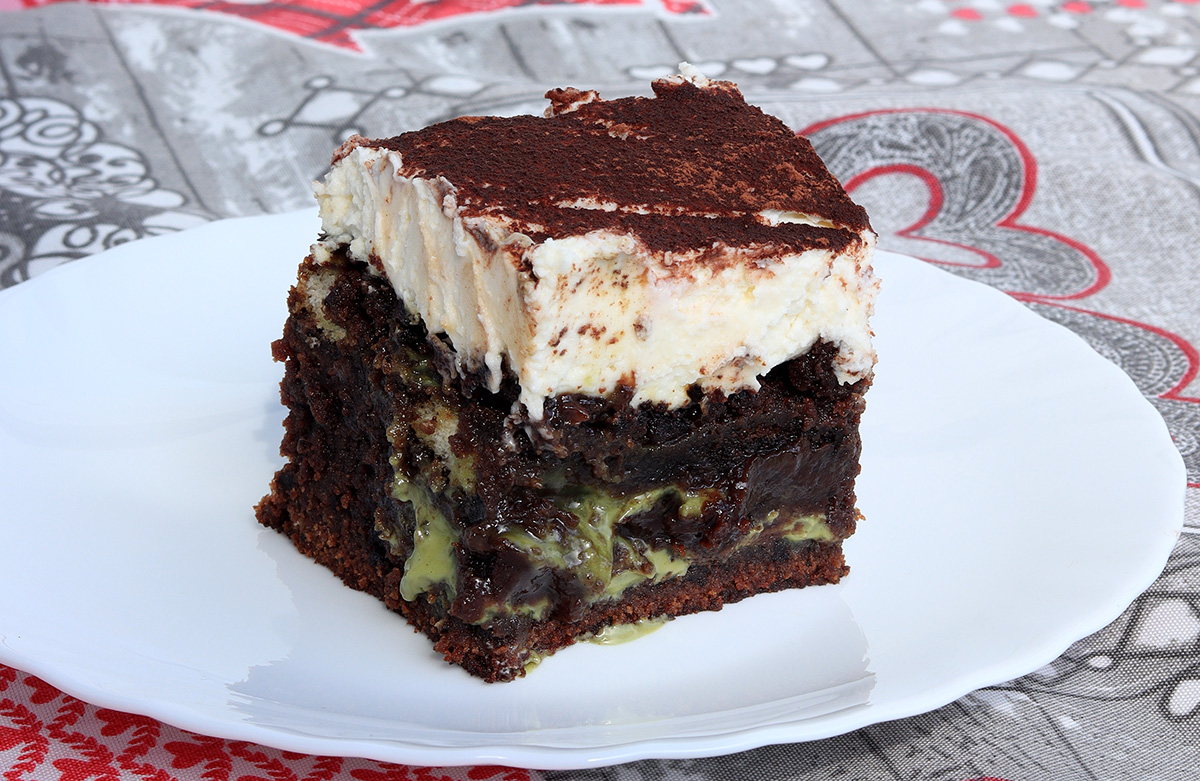 TIRAMISU BROWNIE AL PISTACCHIO facilissimo | Inventaricette