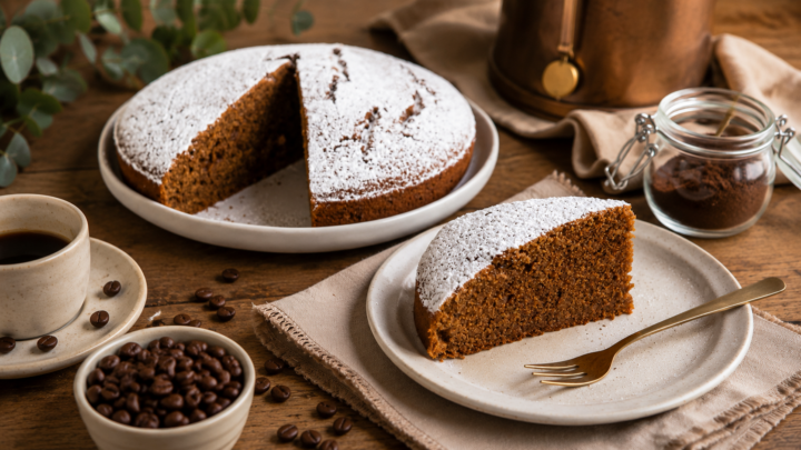 Torta senza latte al caffè | dolce senza lattosio | Inventaricette