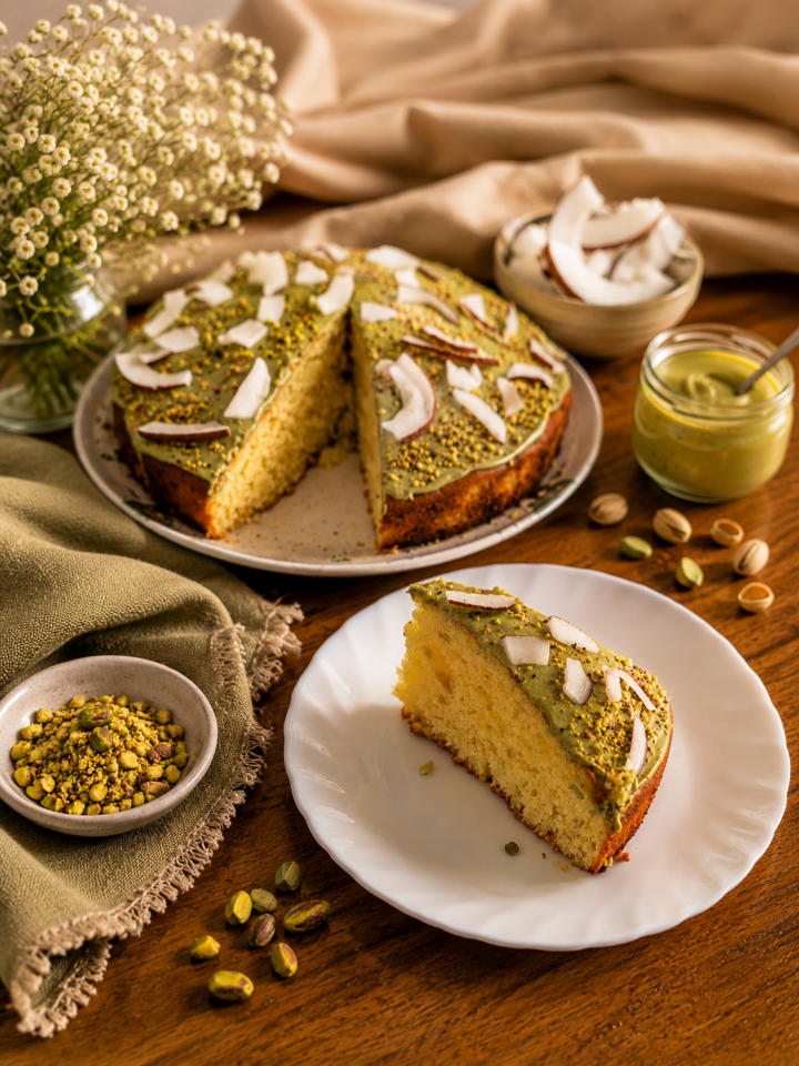 cocco TORTA COCCO E PISTACCHIO morbidissima | Inventaricette
