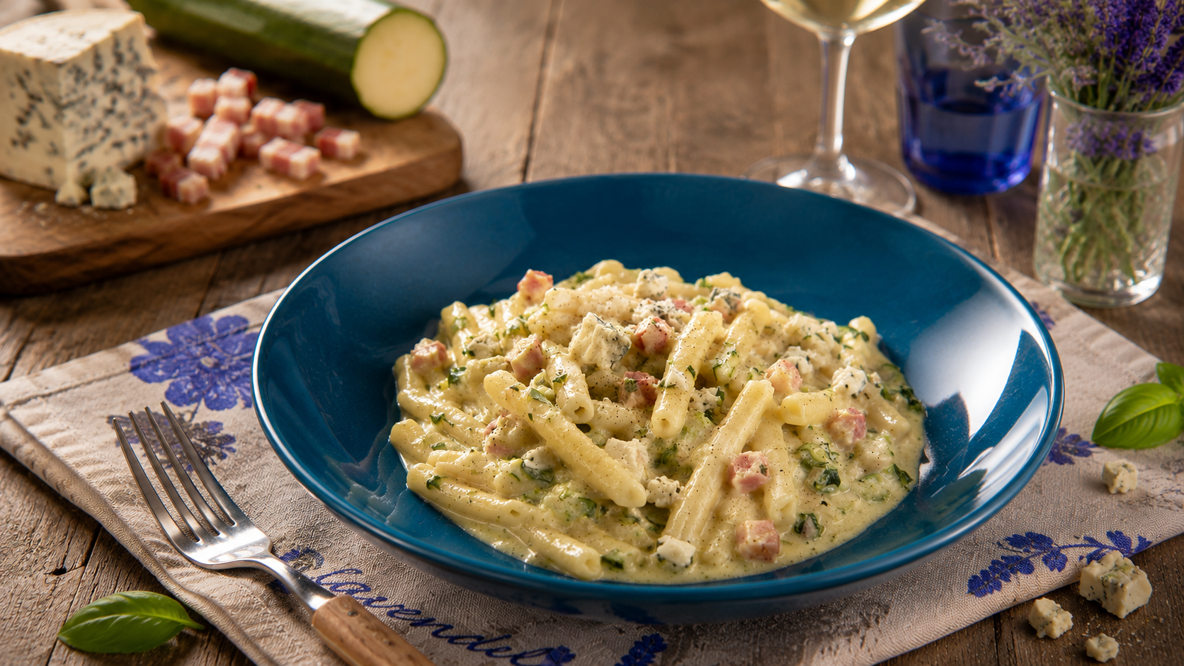 PASTA CON CREMA DI ZUCCHINE | primo veloce | Inventaricette
