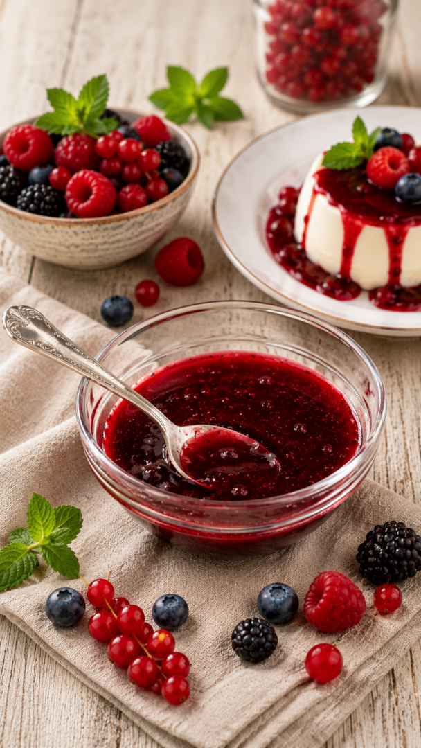 COULIS di FRUTTI di BOSCO salsa ai frutti di bosco x cheesecake e gelati
