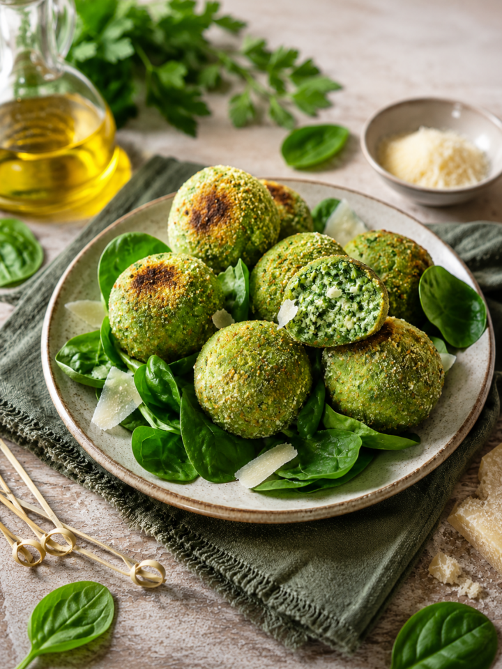 Polpette di spinaci al forno | ricetta polpette di verdure | Inventaricette