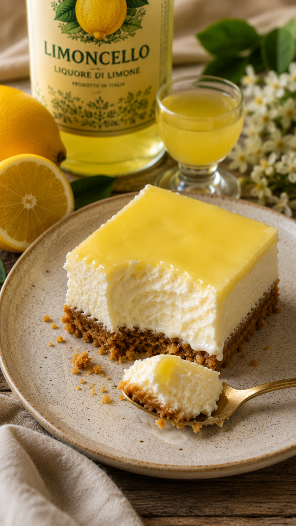 Torta estiva al limoncello | dolce senza cottura | Inventaricette