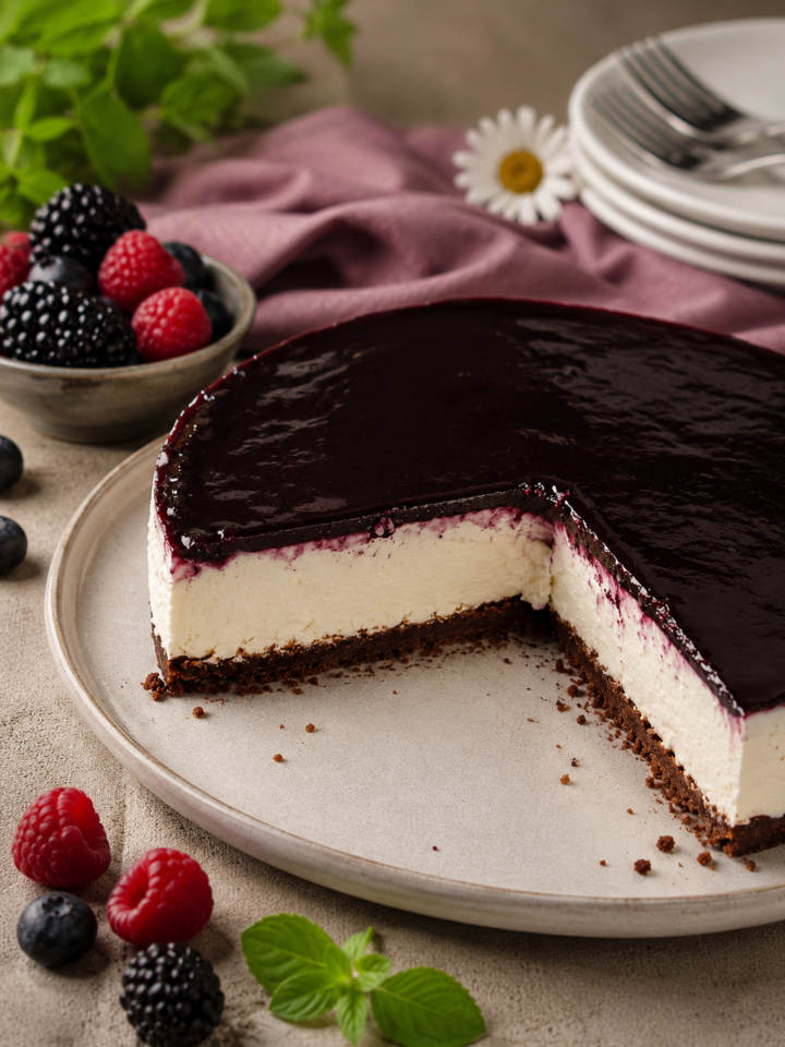 CHEESECAKE SENZA GLUTINE ai frutti di bosco | Inventaricette