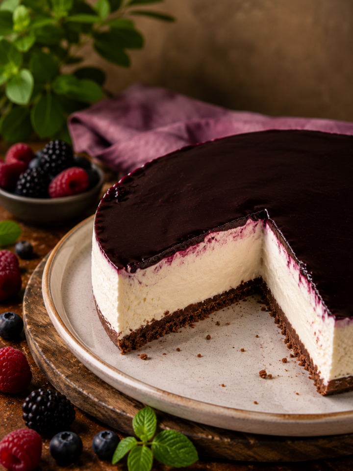 CHEESECAKE SENZA GLUTINE ai frutti di bosco | Inventaricette