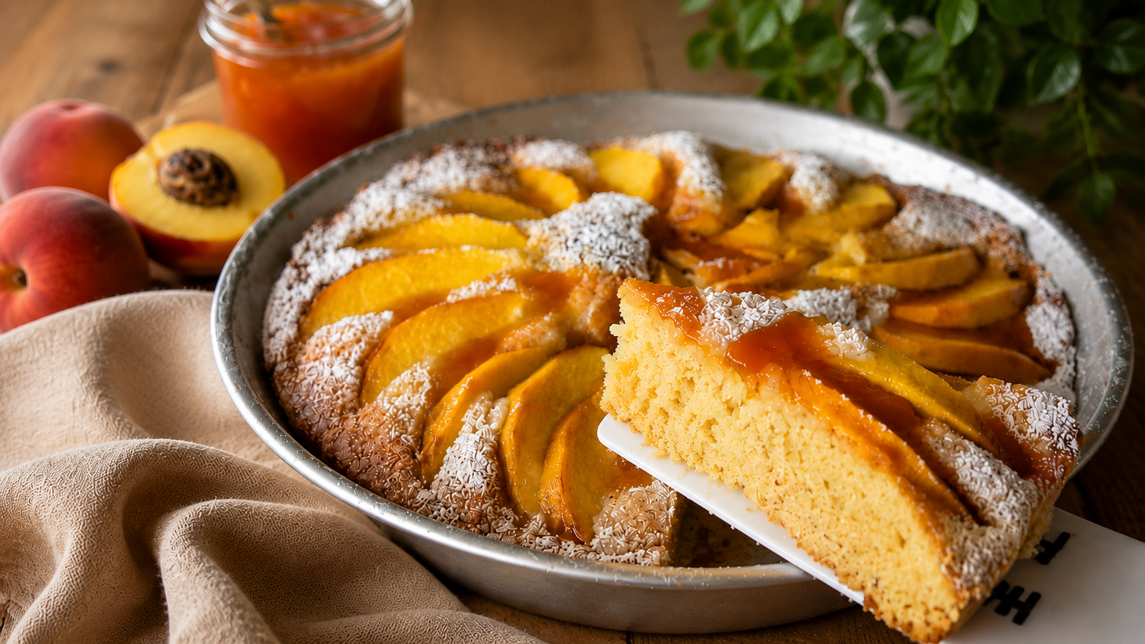 TORTA ALLE PESCHE E YOGURT morbidissima | Inventaricette