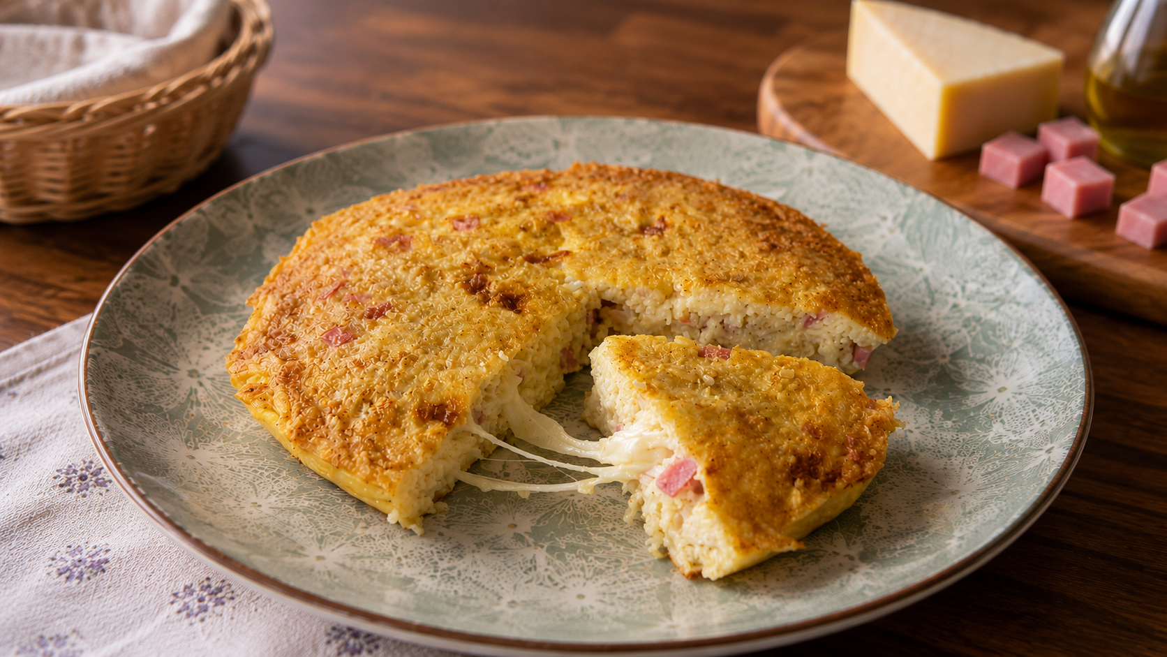 FRITTATA DI RISO | piatto unico furbo svuotafrigo | Inventaricette