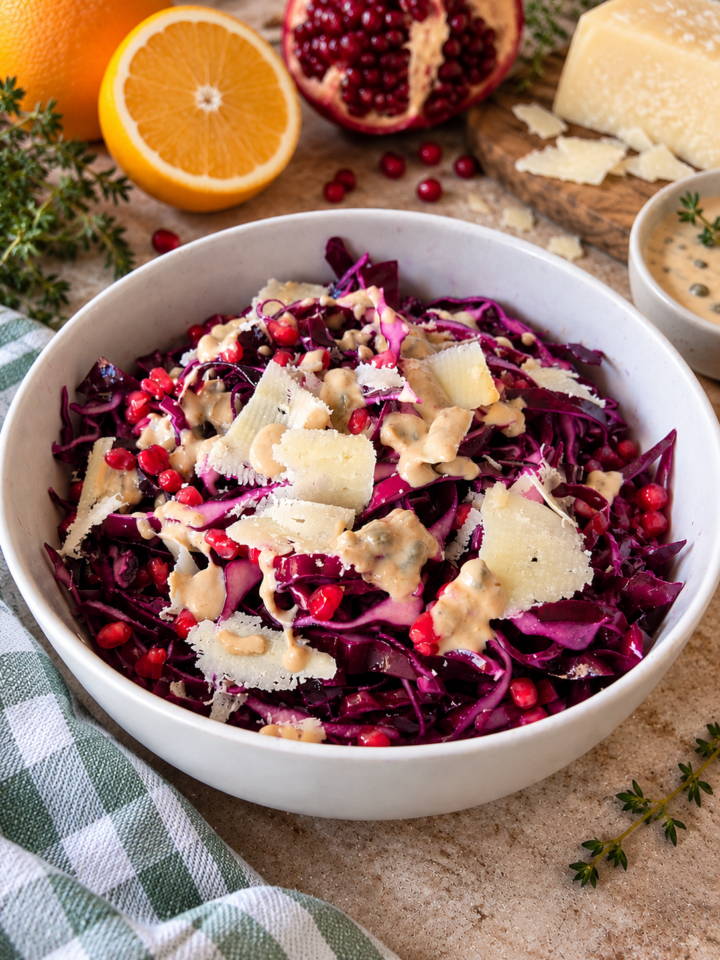 INSALATA CAVOLO ROSSO E MELOGRANO | Inventaricette