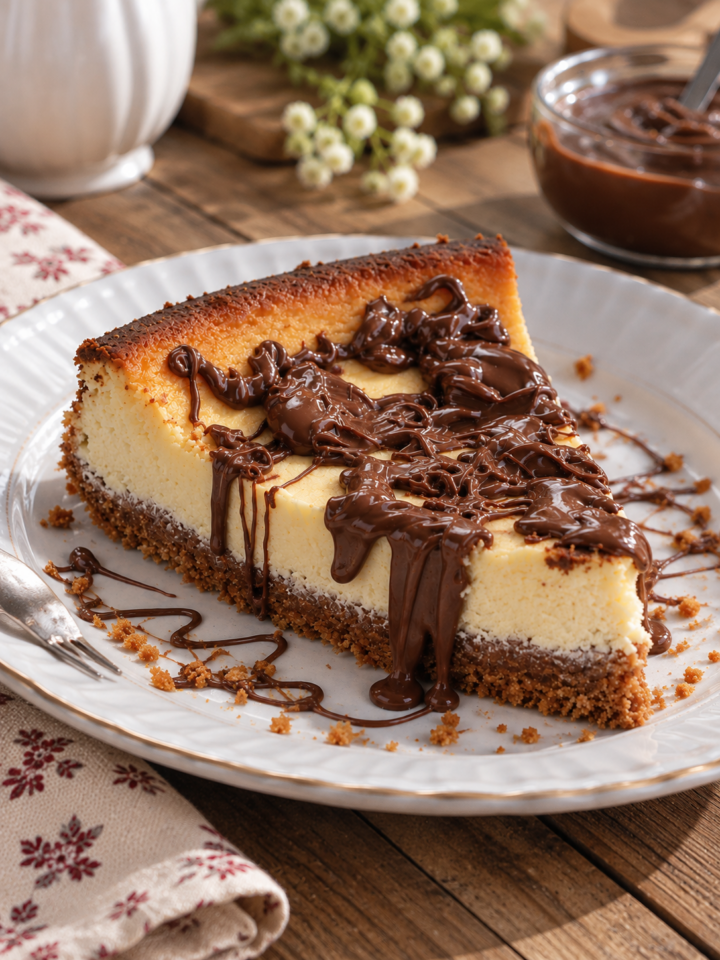 CHEESECAKE ALLA NUTELLA ricetta cheesecake al forno