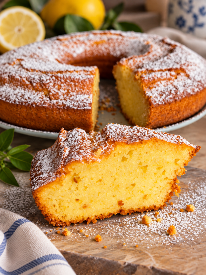 Ciambellone al limone super morbido|torta con yogurt|Inventaricette