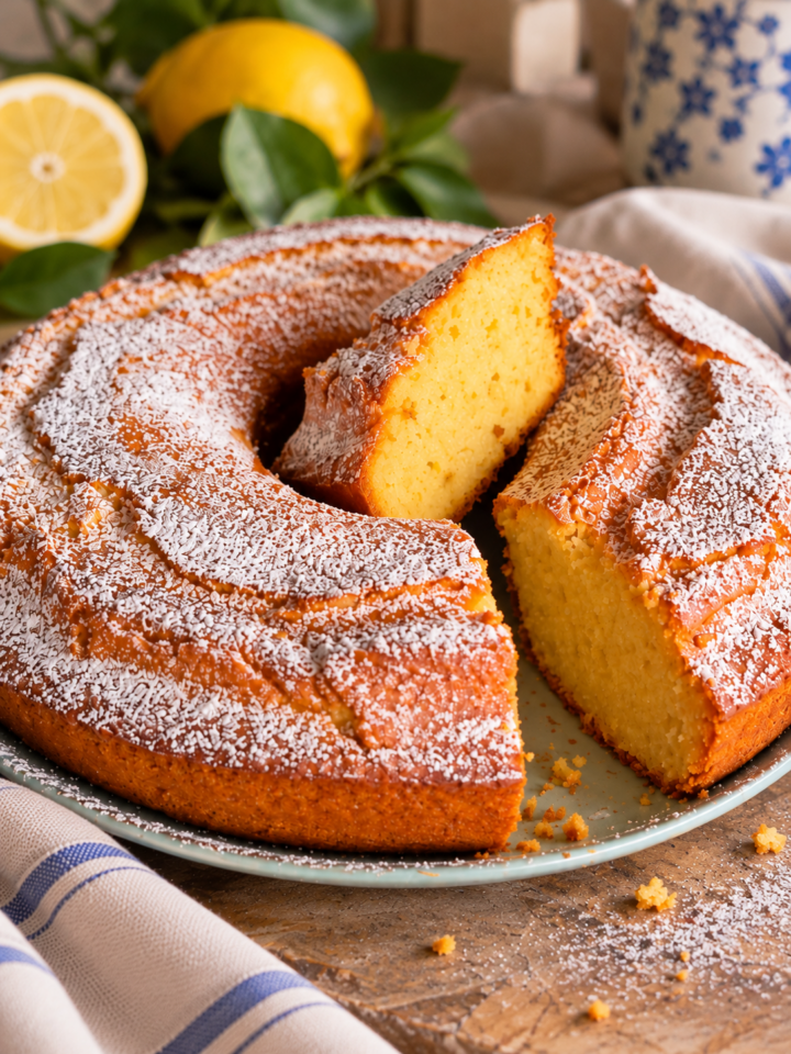 Ciambellone al limone super morbido|torta con yogurt|Inventaricette
