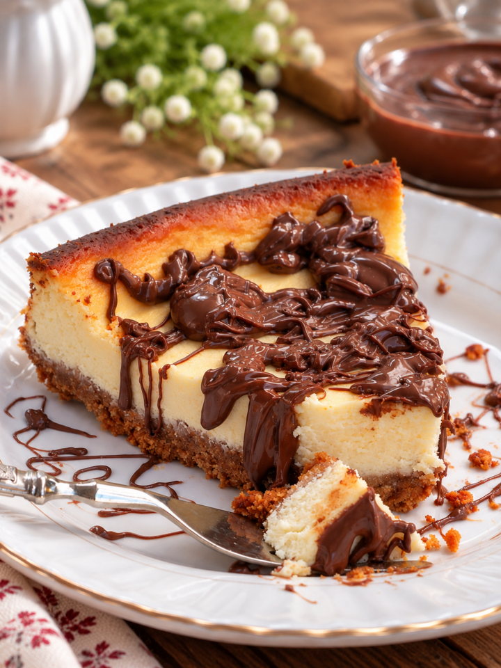 CHEESECAKE ALLA NUTELLA ricetta cheesecake al forno