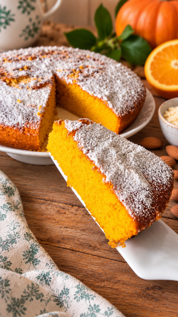 Torta zucca e mandorle senza glutine | ricetta dolce con la zucca
