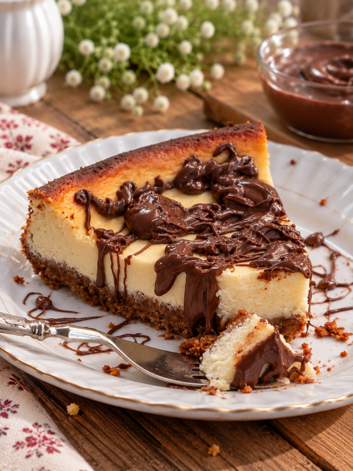 CHEESECAKE ALLA NUTELLA ricetta cheesecake al forno