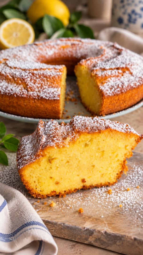 Ciambellone al limone super morbido|torta con yogurt|Inventaricette
