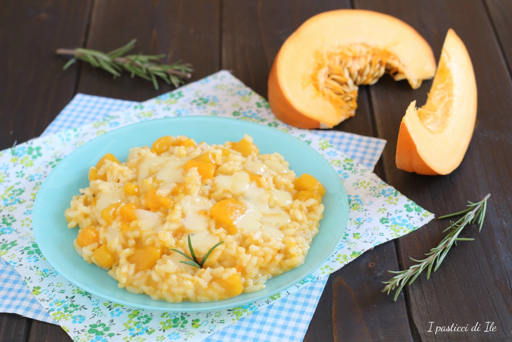 risotto con zucca e scamorza-risotto alla zucca-come fare il riso alla ...