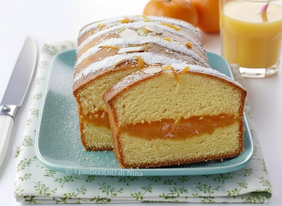 Plumcake soffice all’arancia con cuore cremoso ricetta facile i pasticcini di Nina