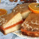 torta di mandorla senza farina con crema all’arancia