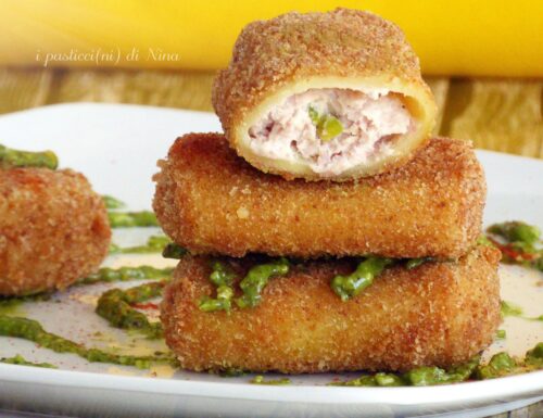 PACCHERI FRITTI CON MORTADELLA E PISTACCHI