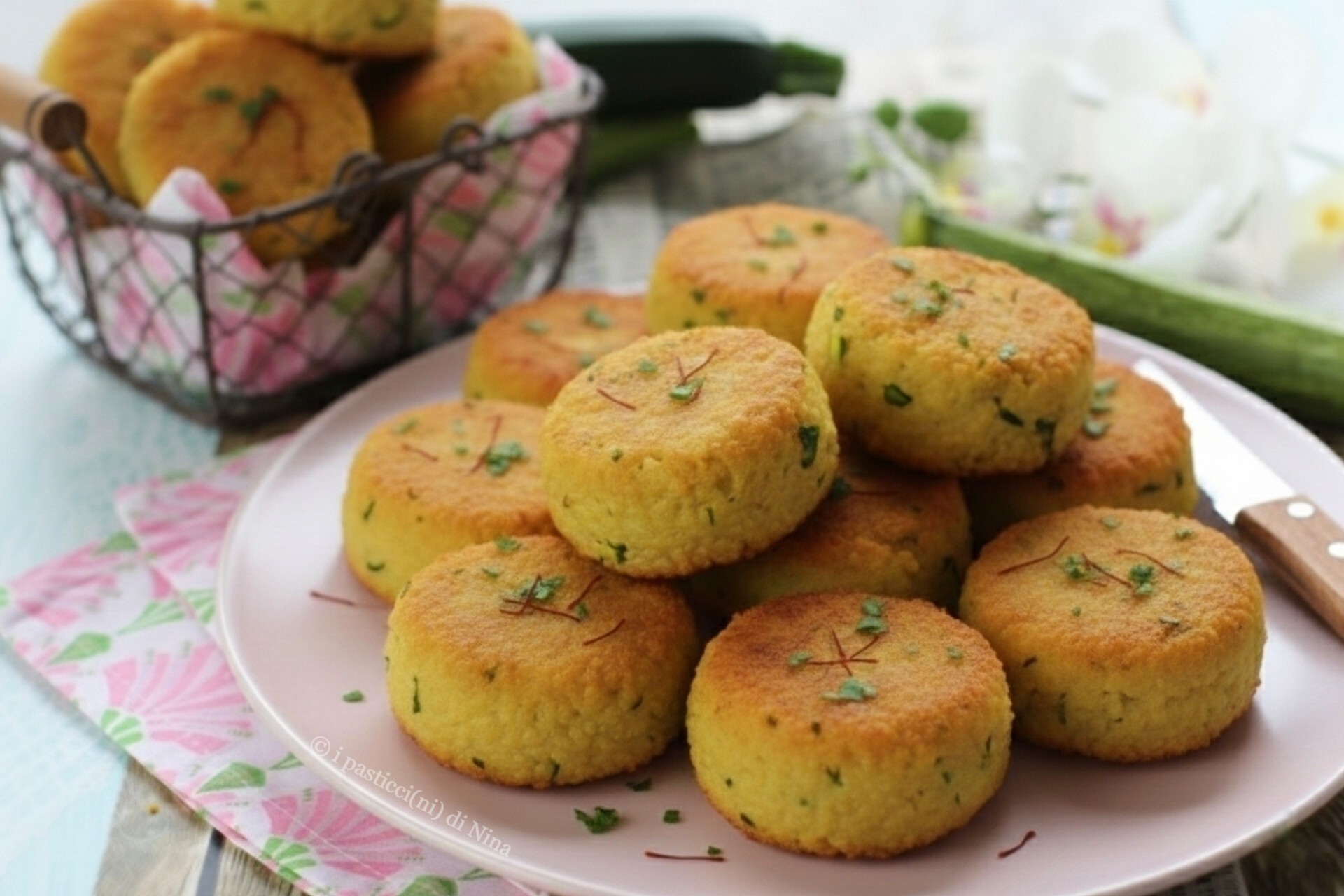 Polpette di riso con zucchine e zafferano - i pasticcini di Nina