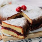 torta soffice con confettura di ciliegie impasto al burro i pasticcini di Nina