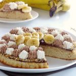 torta alle banane con panna e Nutella