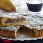 crostata ubriaca con pere e cioccolato