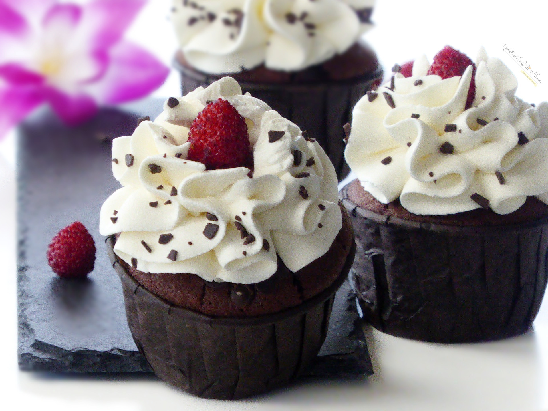 cupcakes al cioccolato senza burro con albumi 