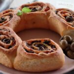 girelle di pan brioche con melanzane e olive ficacci