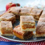 ricetta quadrotti di frolla con mele e marmellata dolce di fine pasto i pasticcini di Nina
