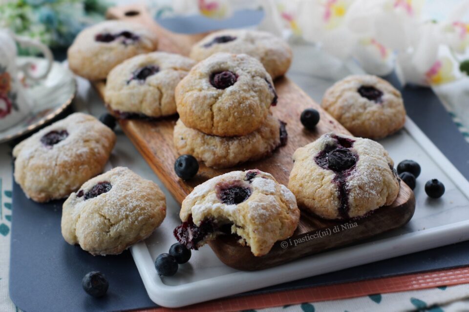Biscotti morbidi ai mirtilli ricetta semplice i pasticcini di Nina