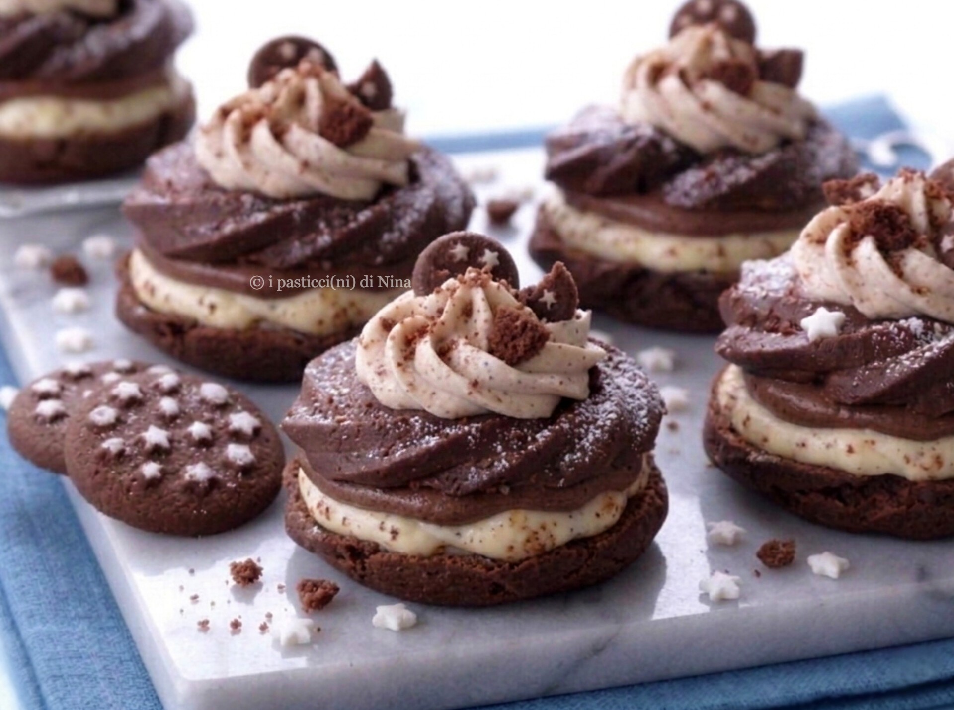 zeppole Pan di Stelle al forno con pasta choux al cacao ricetta facile i pasticcini di Nina