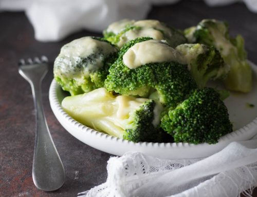 Broccolo gratinato con Asiago ricetta light