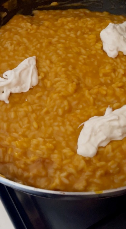 Risotto crema di zucca burrata e stracciatella - I Sapori di Ethra