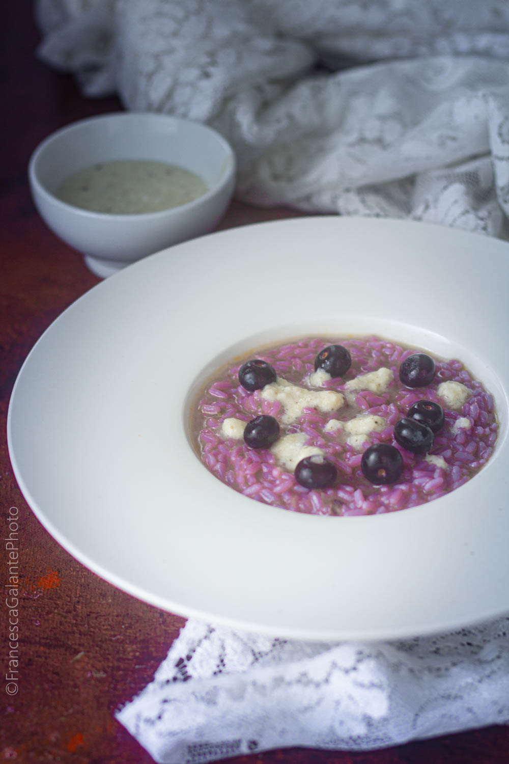 Risotto ai mirtilli con cacio e pepe (Cannavacciuolo) I Sapori di Ethra