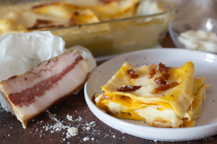 Lasagna alla carbonara tradizionale super cremosa