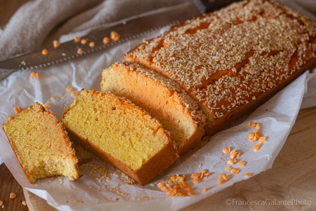 Pane di lenticchie rosse senza farina veloce