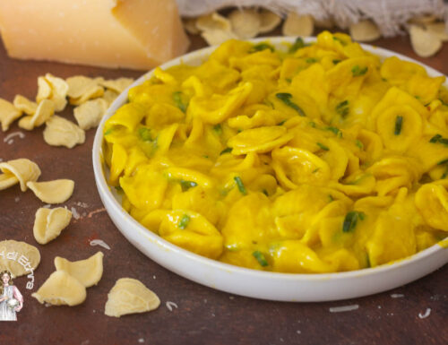 Pasta allo zafferano cremosa  senza panna