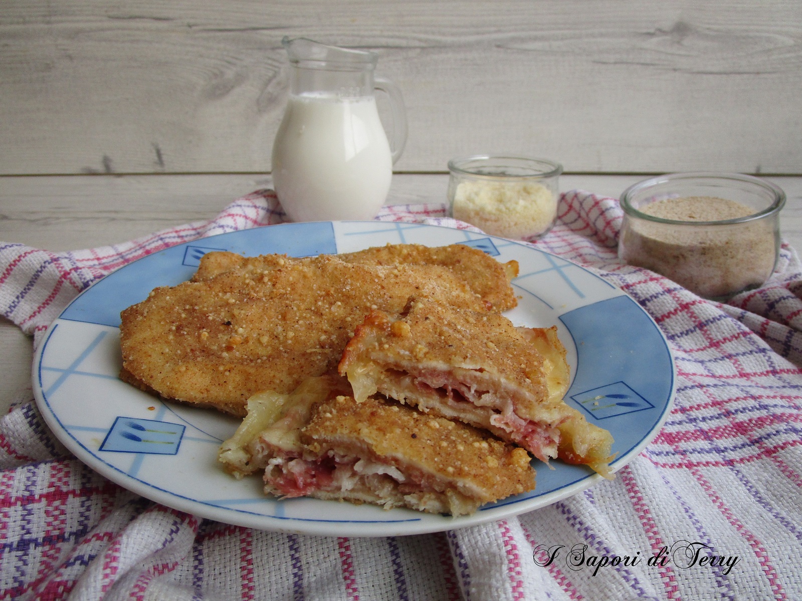 Cotolette di pollo al forno farcite