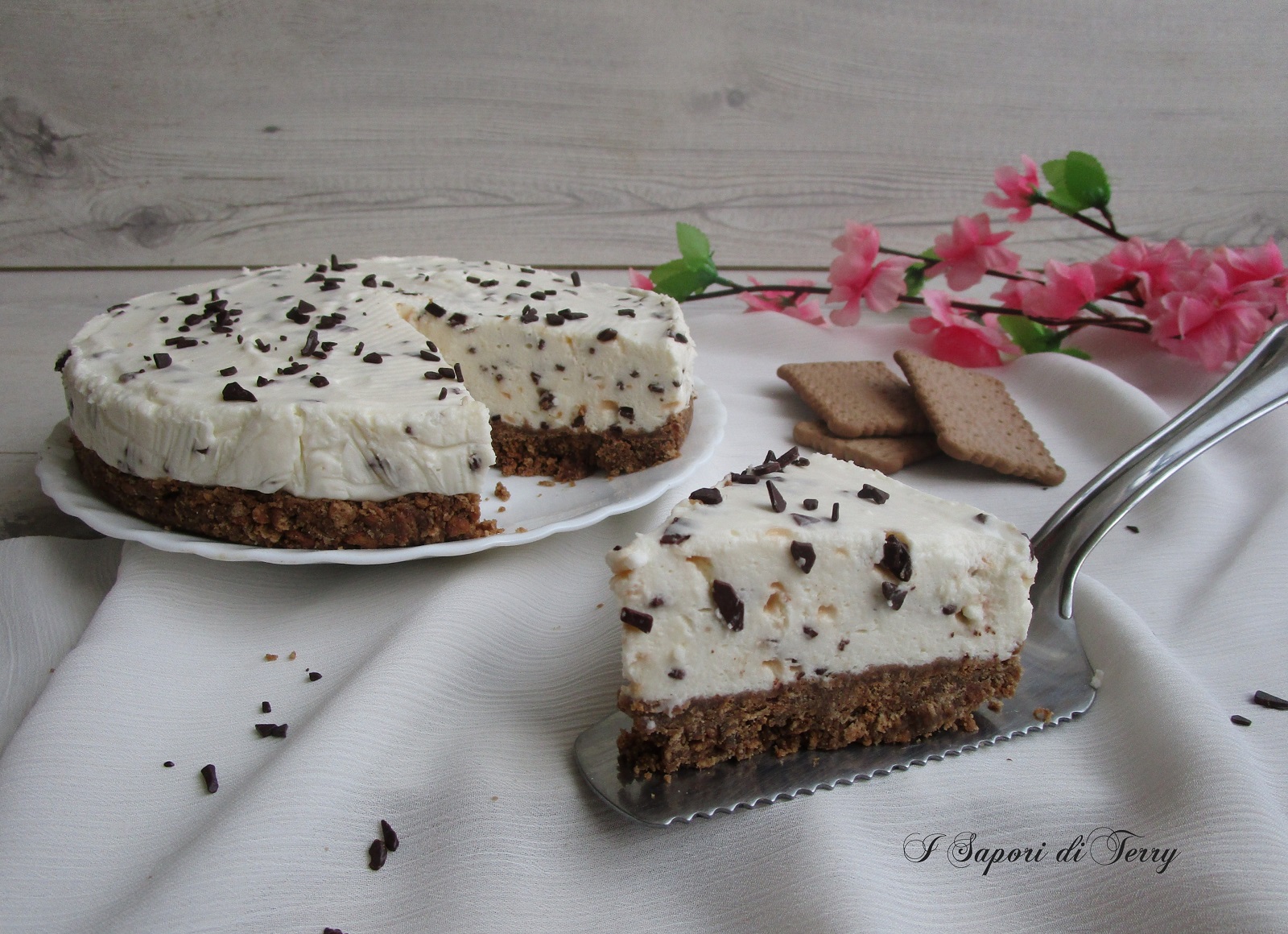 Cheesecake stracciatella