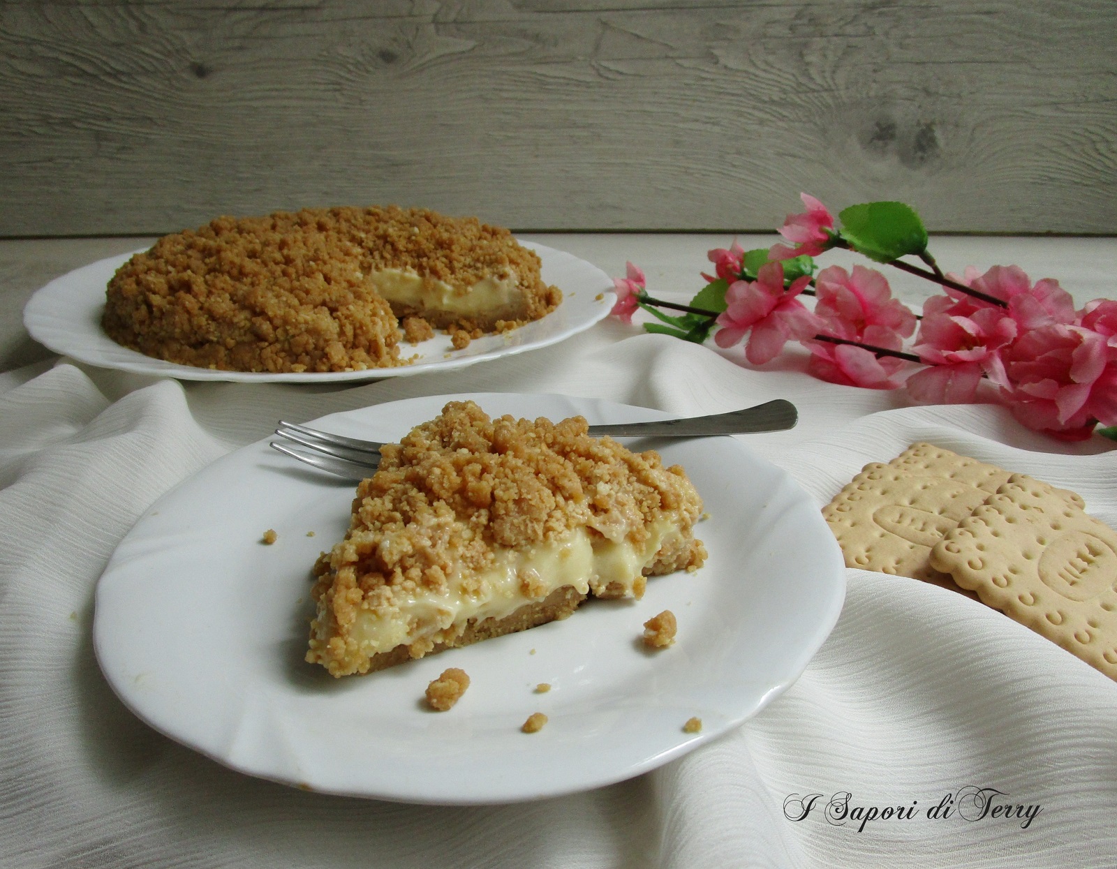 Sbriciolata fredda con crema pasticcera