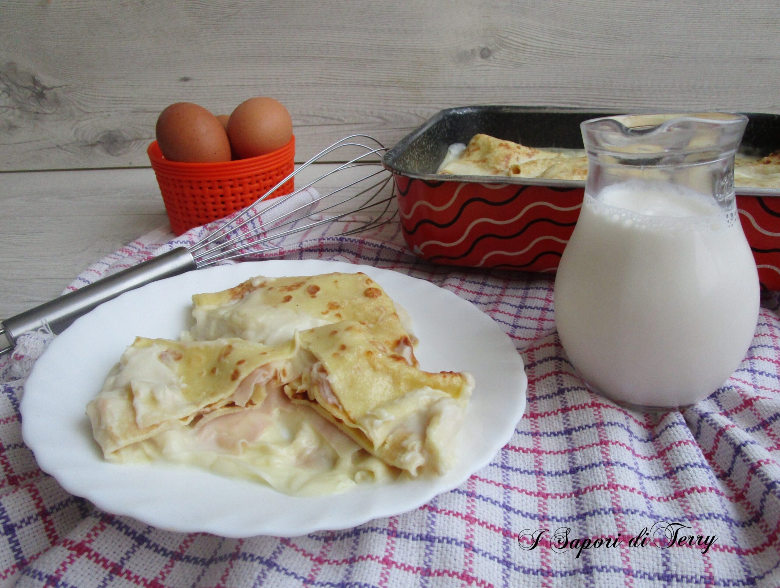 Crepes ripiene al forno
