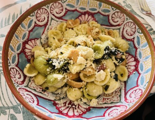 Orecchiette con foglie di broccoli