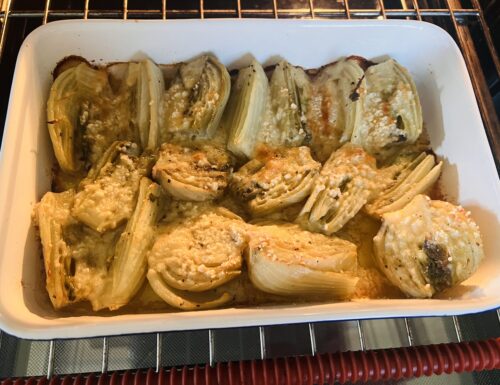 Finocchi gratinati al forno
