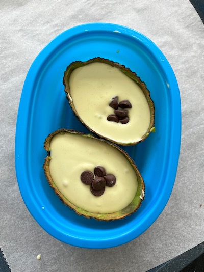 Gelato chetogenico all'avocado