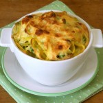 tagliatelle paglia e fieno souffè