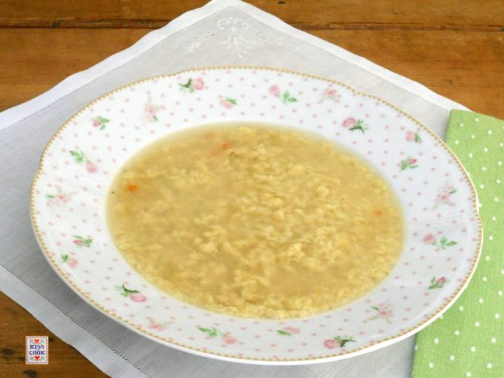 minestra con la pasta grattata