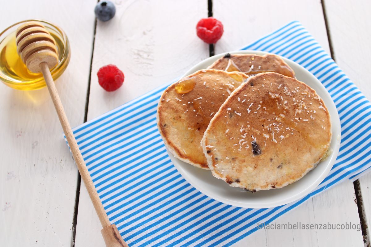 Ricetta Fit pancake al cocco light morbidi facili, veloci e proteici