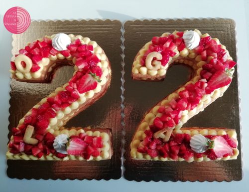 Number Cake (cream tart)